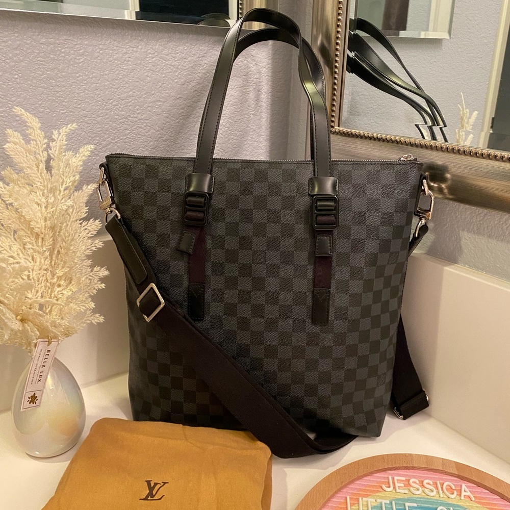 LOUIS VUITTON Skyline Shoulder tote bag Damier Graphite /Document/Laptop Bag